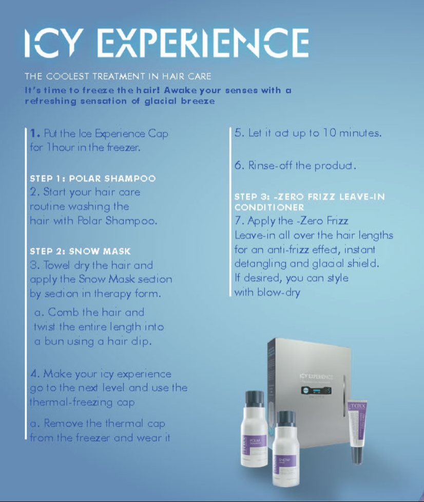 NEW! Icy Experience  Home Kit (part of the Kryotherapy -Zero° Haircare line)