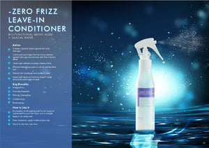 NEW!-Zero Frizz Leave-in Conditioner (Kryotherapy -Zero° Haircare line)-150ml